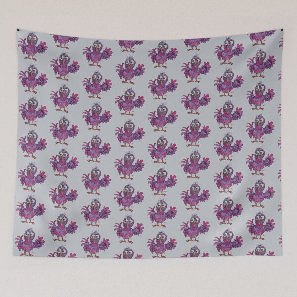 Item preview, Wacky colorful bird screeching designed and sold by RockPaperArt.