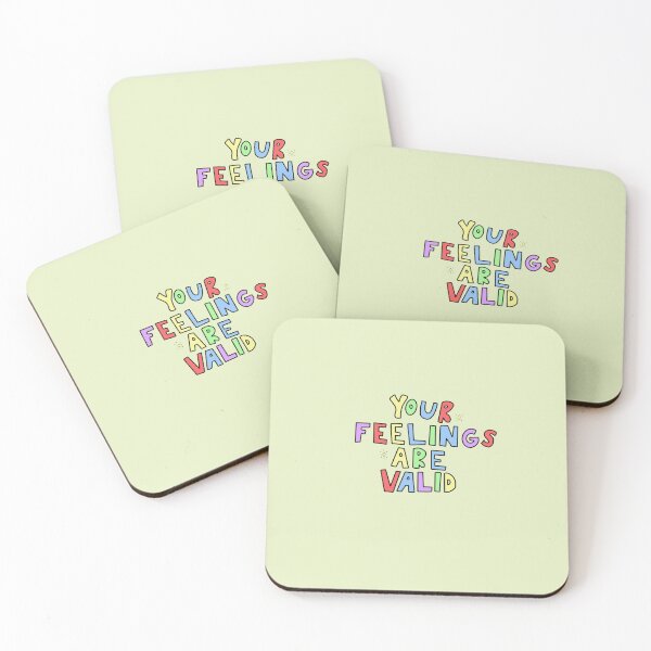 Item preview, Your feelings are valid- positive mental health quote designed and sold by SadButHaha.