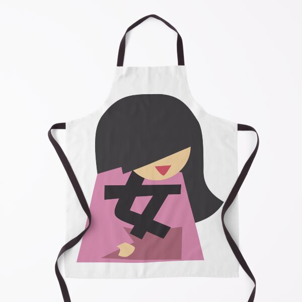 Item preview, Woman in Pink Kimono/Onna/女 (Kanji Art Illustration) designed and sold by MojiNoOmise.