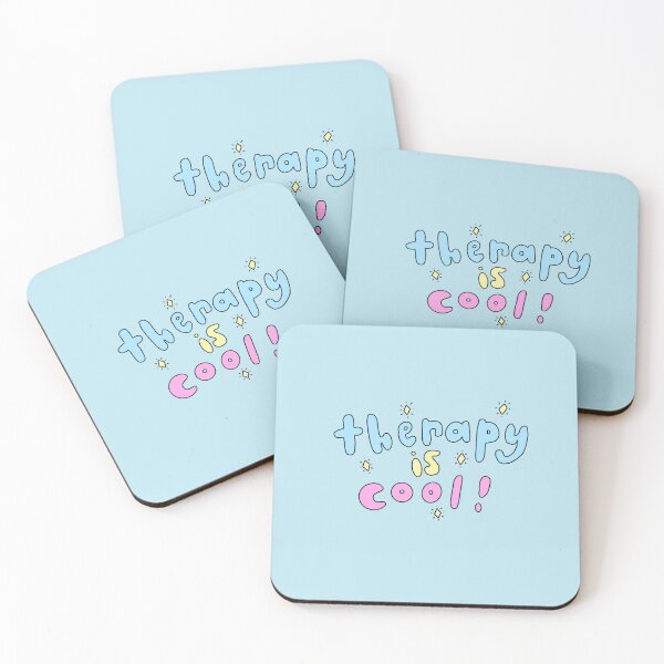 Item preview, Therapy Is Cool- Mental Health Awareness quote designed and sold by SadButHaha.