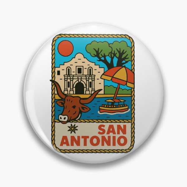 Item preview, San Antonio Vintage Style Travel Decal designed and sold by Decal Mania.