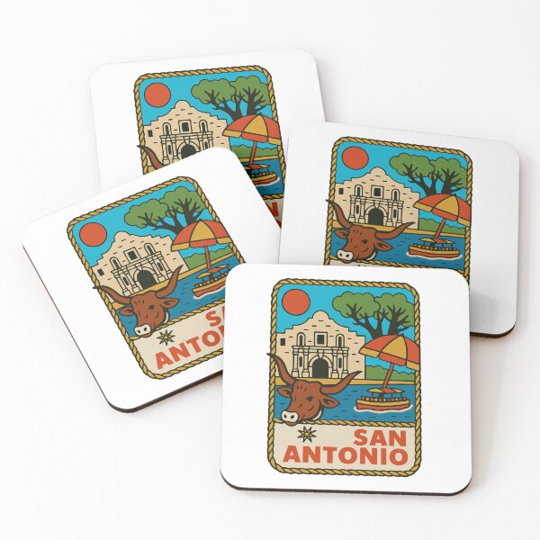 Item preview, San Antonio Vintage Style Travel Decal designed and sold by Decal Mania.