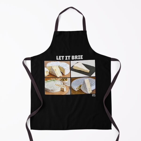 Item preview, Let It Brie – Funny Cheese Pun Shirt, Mug, Sticker, Tote – Brie Food Humor Gift – Retro Foodie Design for Cheese Lovers & Pun Fans designed and sold by smolburndesign.