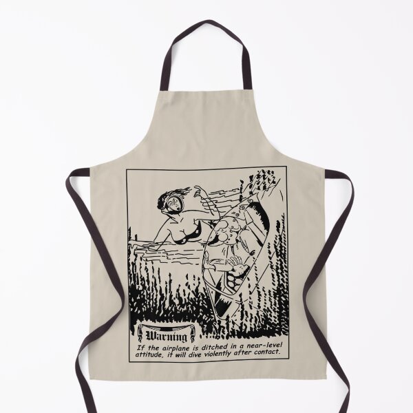 Item preview, Funny WW2 Pilot Safety Plane Ditching Water Cartoon Infographic designed and sold by MilitaryMart.