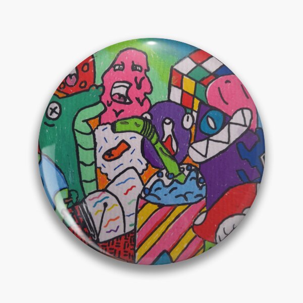 Item preview, Abstract colourful doodle designed and sold by doodlesplat.