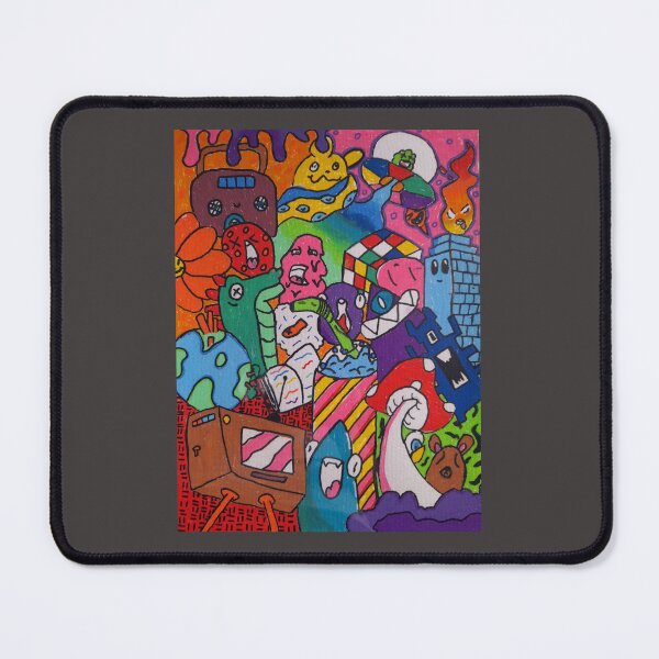 Item preview, Abstract colourful doodle designed and sold by doodlesplat.