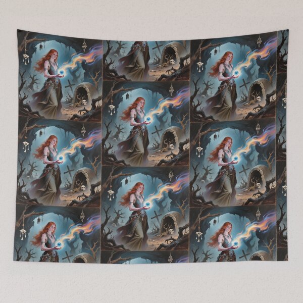 Item preview, The Sorcerer Witch of the wild moors designed and sold by Vintage Designs +.