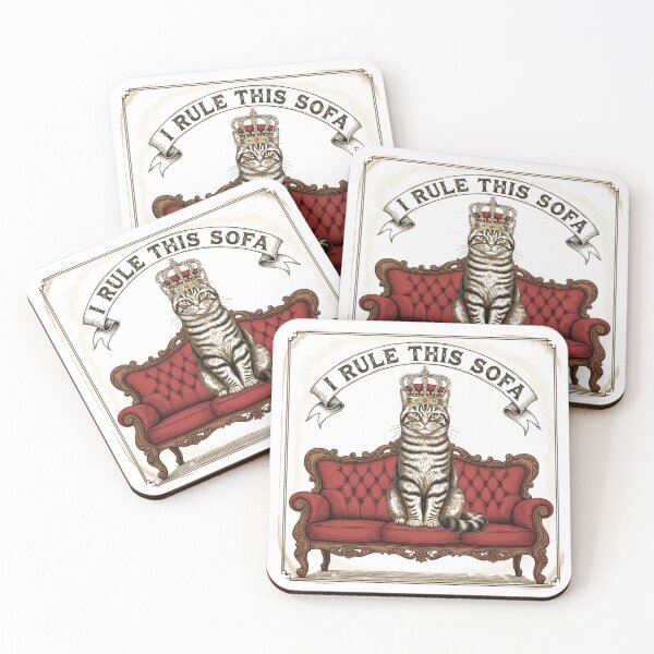 Item preview, I Rule This Sofa – Funny Lazy Pet Quote  designed and sold by Bowniko^^.