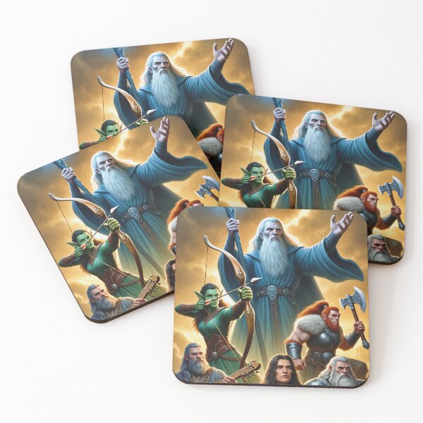 Item preview,  'The Dungeon Party' fantasy illustration designed and sold by Vintage Designs +.
