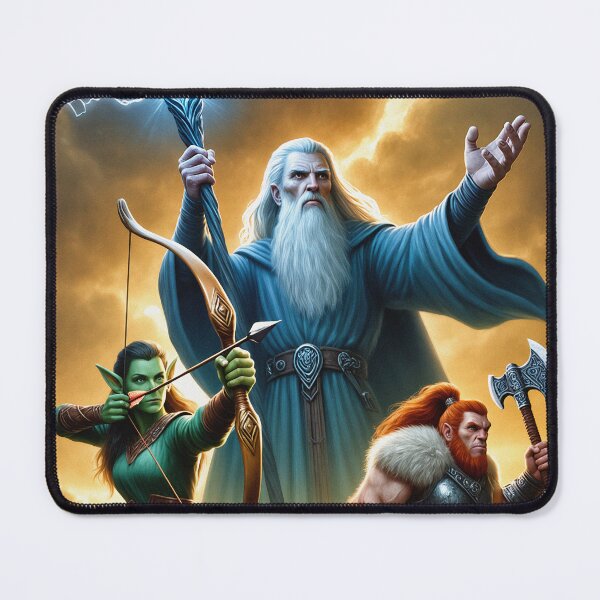 Item preview,  'The Dungeon Party' fantasy illustration designed and sold by Vintage Designs +.