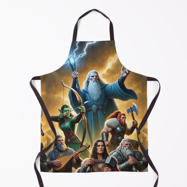 Item preview, 'The Dungeon Party' fantasy illustration designed and sold by Vintage Designs +.