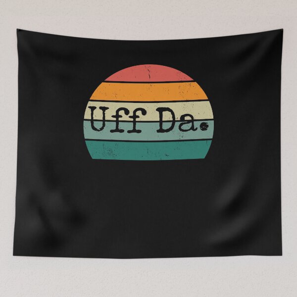 Item preview, Uff Da. Funny Midwestern saying Minnesota saying retro sun designed and sold by snowry.