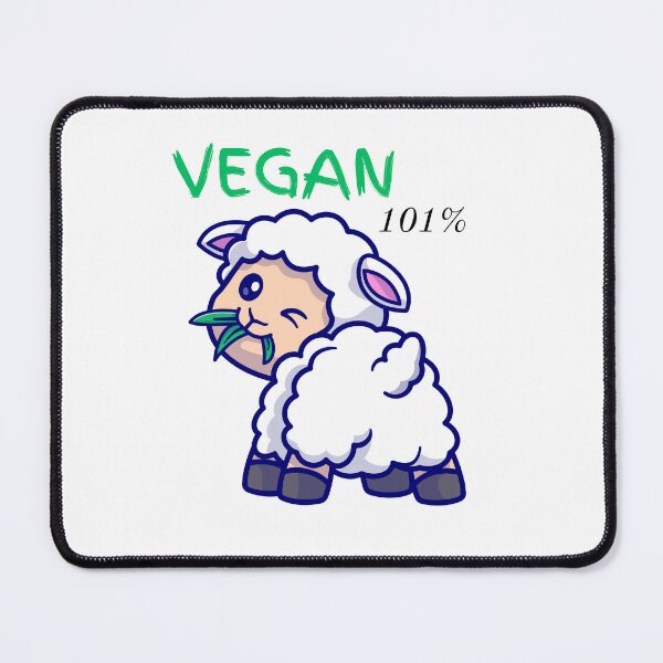 Item preview, Funny Sheep Eating Grass – 101% Vegan Animal Lover Design designed and sold by MOTAS FASHION .