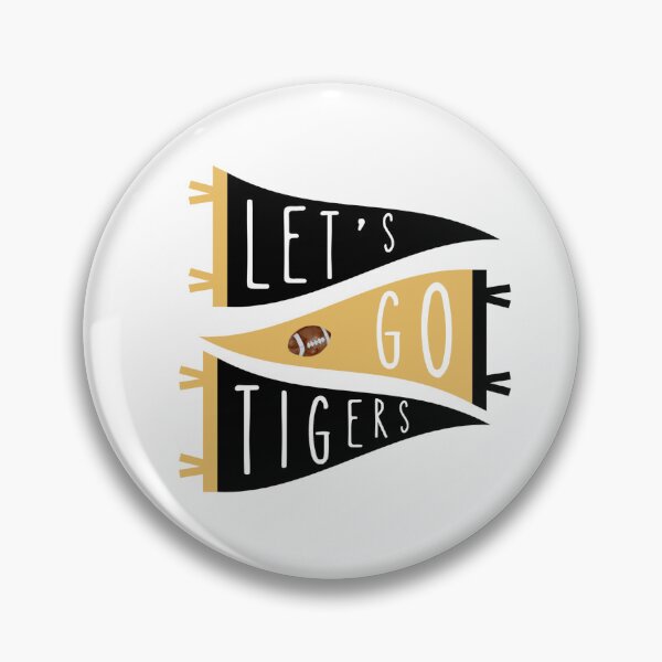 Tigers Game Day Button Pin