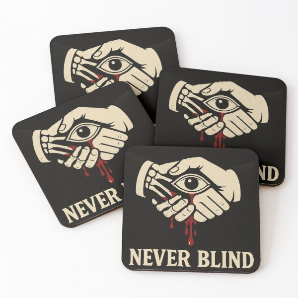 Item preview, Never Blind – Gothic Handshake with Eye and Blood designed and sold by Creative Design Studio.