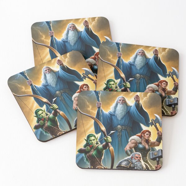 Item preview, 'The Dungeon Party' fantasy illustration designed and sold by Vintage Designs +.