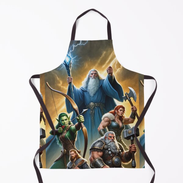 Item preview, 'The Dungeon Party' fantasy illustration designed and sold by Vintage Designs +.