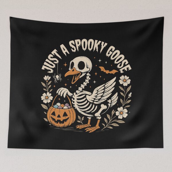 Item preview, Just a Spooky Goose Skeleton Halloween Funny Women Girls designed and sold by clothesy7.