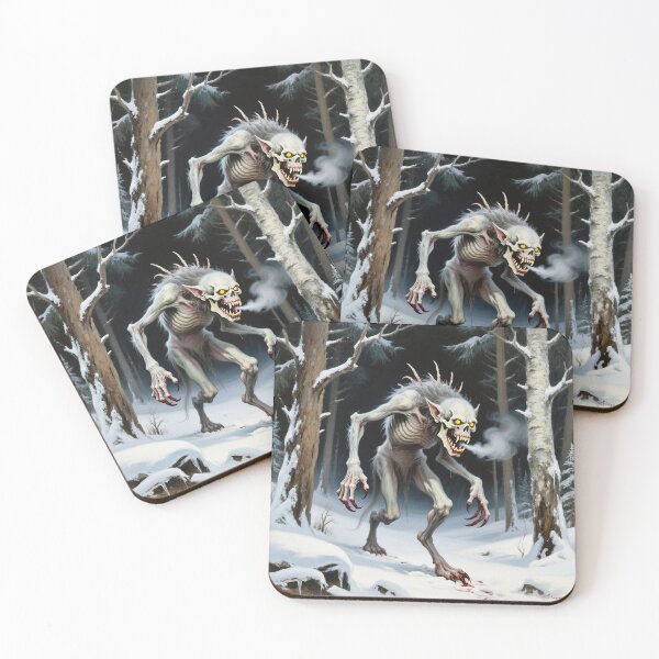 Item preview, Wendigo cryptid monster illustration designed and sold by Vintage Designs +.