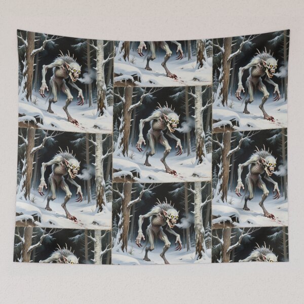 Item preview, Wendigo cryptid monster illustration designed and sold by Vintage Designs +.