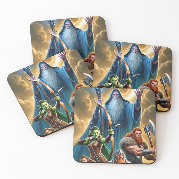 Item preview,  'The Dungeon Party' fantasy illustration designed and sold by Vintage Designs +.