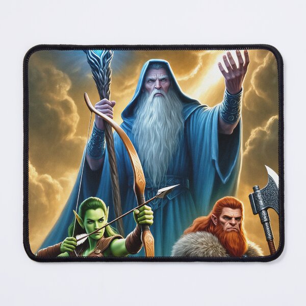 Item preview, 'The Dungeon Party' fantasy illustration designed and sold by Vintage Designs +.
