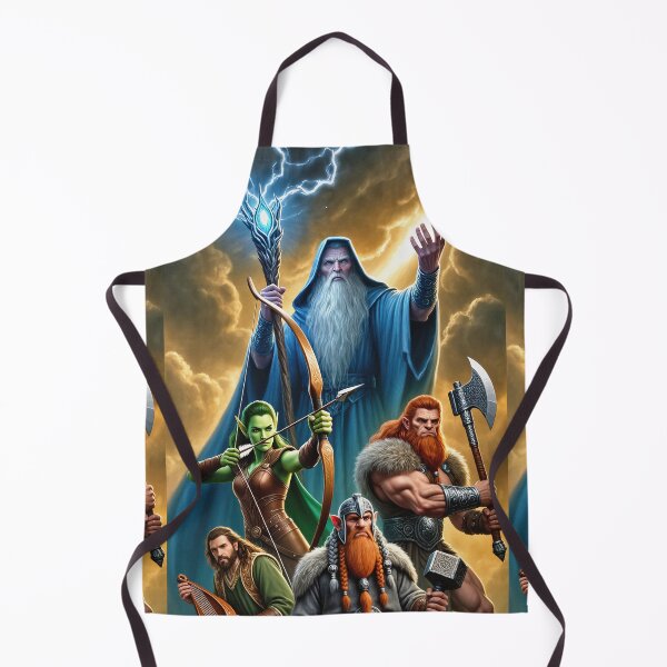 Item preview, 'The Dungeon Party' fantasy illustration designed and sold by Vintage Designs +.