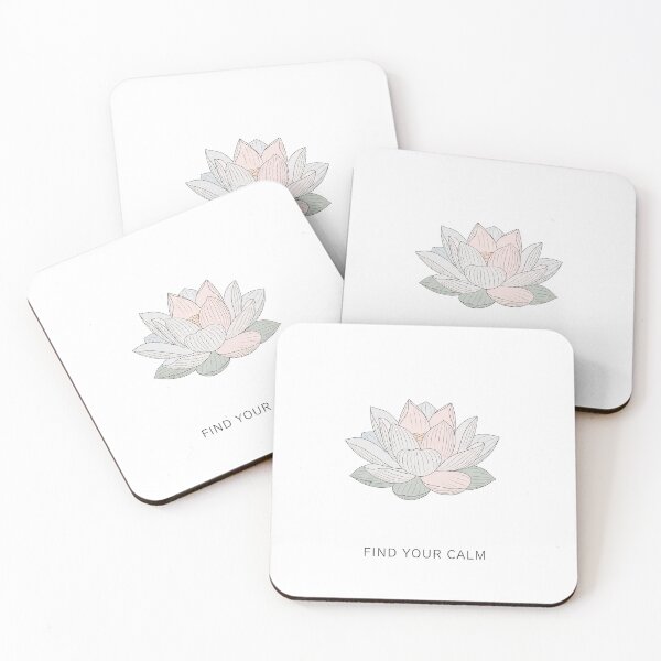 Item preview, Find Your Calm - Serene Lotus Flower Mindfulness Design designed and sold by shashtopia.