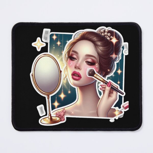 Item preview, Messy Glam – Mirror Selfie Sticker designed and sold by Dooodloo.