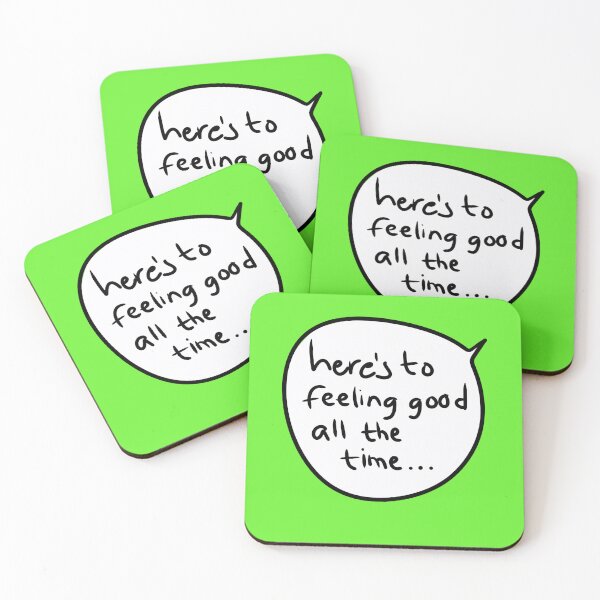 Item preview, Casual Toast – Here’s to Feeling Good All the Time designed and sold by from here 2 mars.