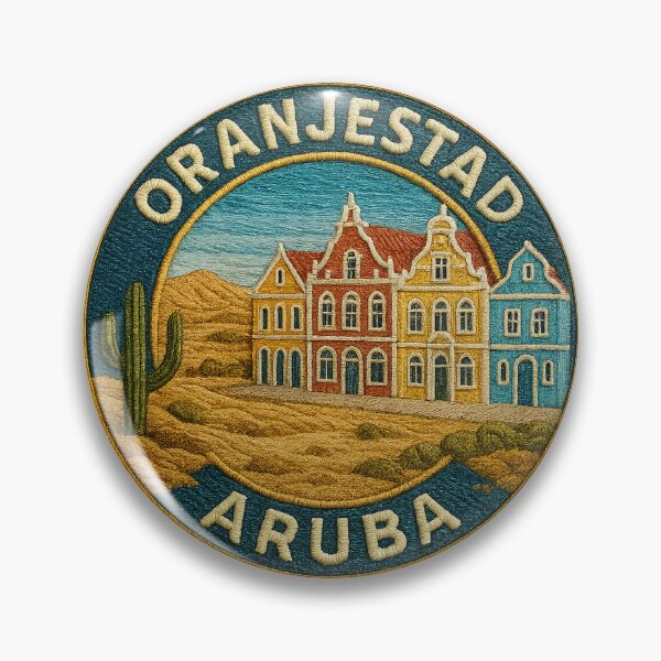Item preview, Oranjestad Charm from the Heart of Aruba designed and sold by Girih.