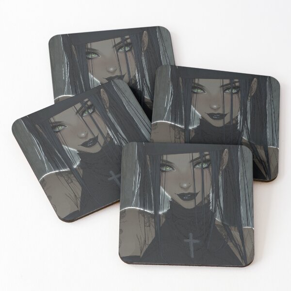Item preview, goth nun designed and sold by CursedbyLilith.