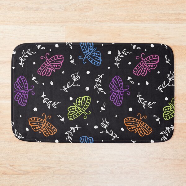 Item preview, Colorful Moths with Botanical Pattern designed and sold by Farissa Designs.