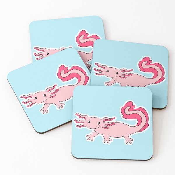 Item preview, Cute Axolotl with sparkly eyes designed and sold by Addi Does Art.