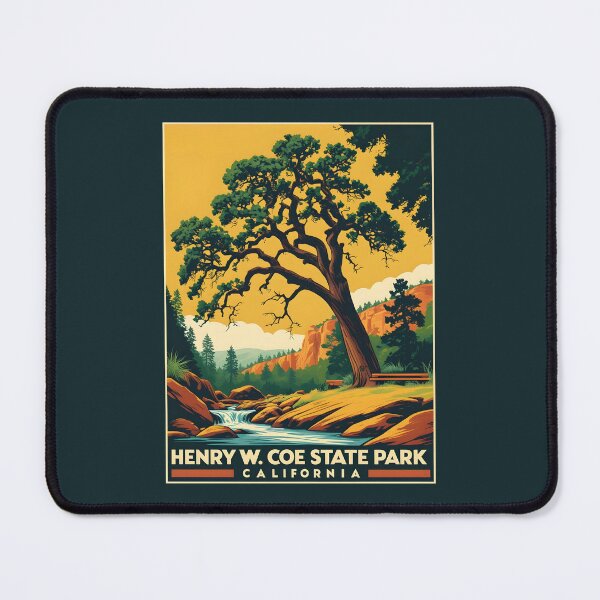 Item preview, A Vintage Illustration of Henry W. Coe State Park - California  designed and sold by GoodOldVintage.
