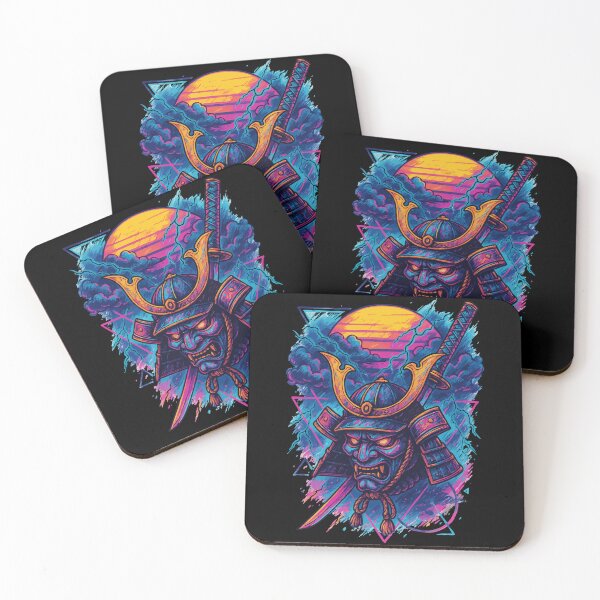 Item preview, Samurai Retro Vaporwave designed and sold by TomFrontierArt.
