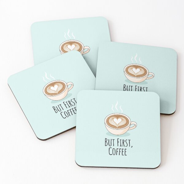 Item preview, But First, Coffee | Cute Coffee Lover Design with Heart designed and sold by shashtopia.