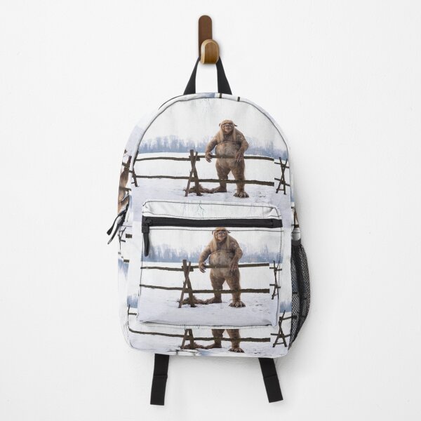 Item preview, a Troll standing by a gate in a snow covered field designed and sold by Vintage Designs +.