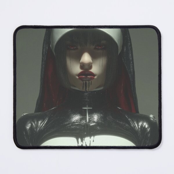 Item preview, goth nun designed and sold by CursedbyLilith.
