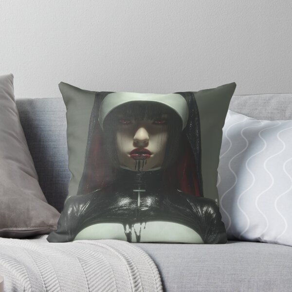 Item preview, goth nun designed and sold by CursedbyLilith.