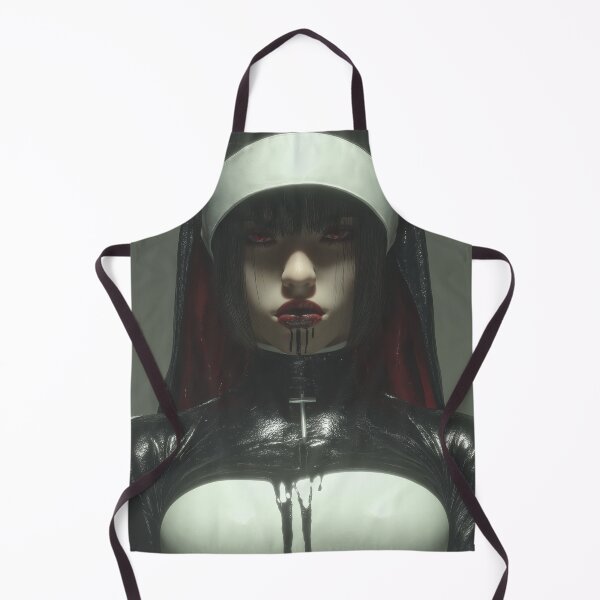 Item preview, goth nun designed and sold by CursedbyLilith.