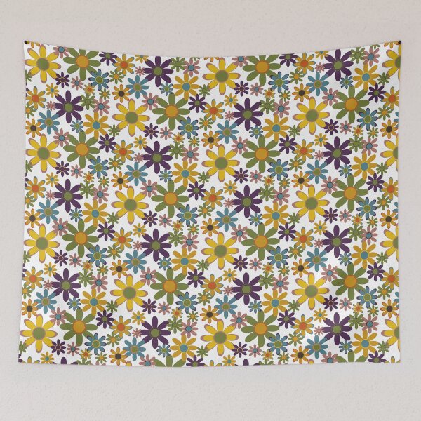 Item preview, 1970s Inspired Retro Flowers designed and sold by Cherie Brunetti.