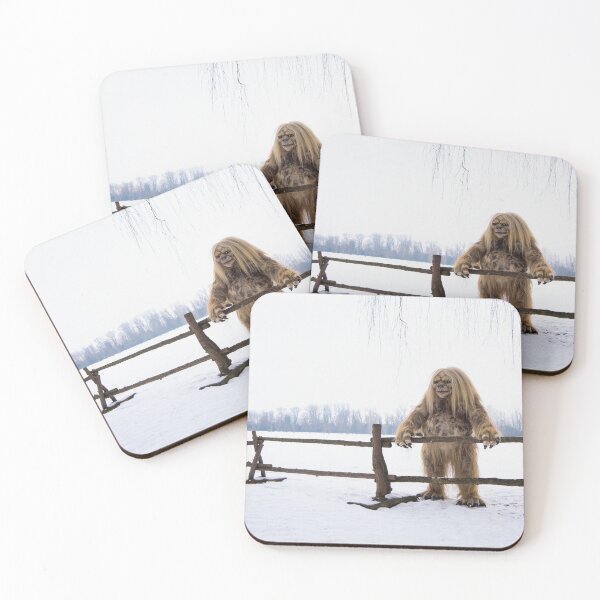 Item preview, A Troll standing by a gate in a snow covered field designed and sold by Vintage Designs +.