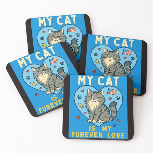 Item preview, My Cat is My Furever Love  Funny Cat Mom Gift Shirt designed and sold by MojNetSerwis WWK.