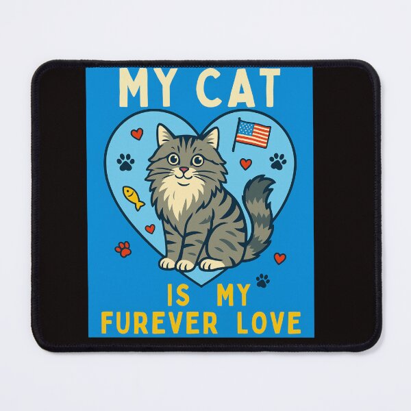 Item preview, My Cat is My Furever Love  Funny Cat Mom Gift Shirt designed and sold by MojNetSerwis WWK.