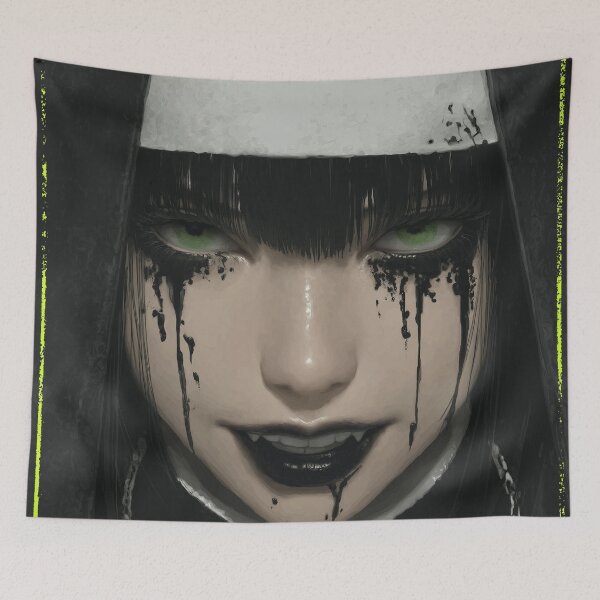 Item preview, goth nun designed and sold by CursedbyLilith.