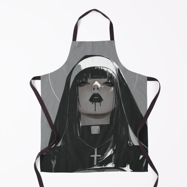 Item preview, goth nun designed and sold by CursedbyLilith.