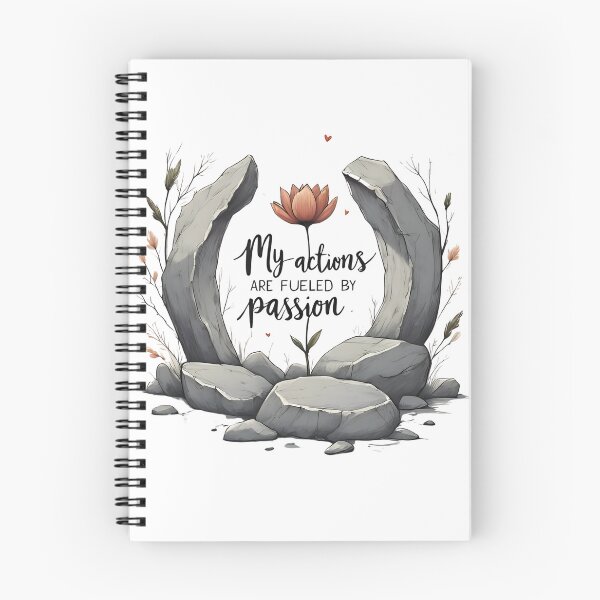 Item preview, My Actions Are Fueled by Passion – Bold Floral Breakthrough Design. Affirmation designed and sold by FlowCreate.