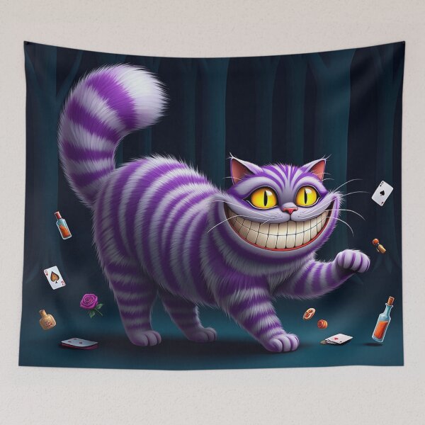 Item preview, The Cheshire Cat illustration designed and sold by Vintage Designs +.