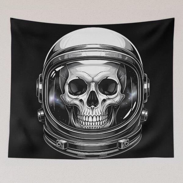 Item preview, Cosmic Skull Astronaut Helmet designed and sold by Linework Studio.
